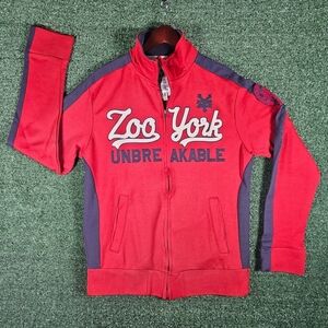 Vintage Y2K Zoo York Unbreakable Embroidered Track Jacket / Mens Size Medium